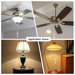 12 шт. 2 стиля синтетические бирюзовые подвески для потолочного вентилятора удлинители цепи&nbsp;HJEW-CP00005