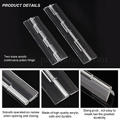 Ahademaker 4 шт. 2 стильные прозрачные акриловые петли FIND-GA0002-40