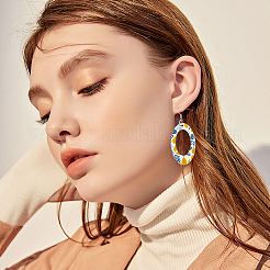 Наборы для изготовления деревянных висячих серег своими руками&nbsp;DIY-SP0005-02