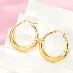 Orecchini a cerchio in acciaio inossidabile 304 per donna&nbsp;EJEW-U046-07G-B
