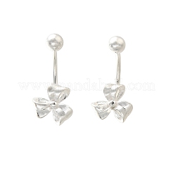 S999 изящные серебряные серьги-гвоздики EJEW-A127-03S