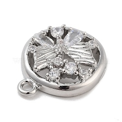 Подвески из латуни с прозрачным фианитом&nbsp;KK-Z061-19P