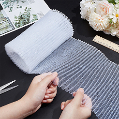 Пластиковая сетчатая ткань для платьев DIY-WH0588-16B