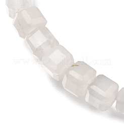 Браслеты из натуральных кубических бусин розового кварца для мужчин и женщин&nbsp;BJEW-JB12276