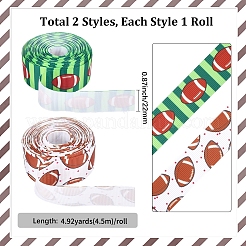 9м 2 стиля регбийная тематика термопереводные полиэстеровые ленты корсаж OCOR-GF0005-05C