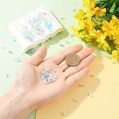 25 г двухцветных стеклянных цилиндрических бусин&nbsp;SEED-YW0003-17