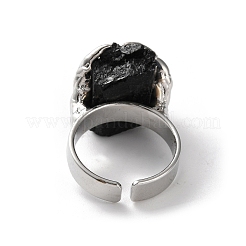 Натуральные турмалиновые самородки открытые манжеты кольца G-B123-01P