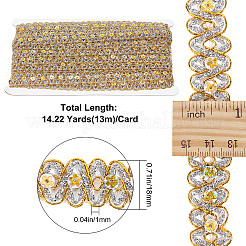 Волнистая кружевная отделка с пайетками OCOR-WH0070-13B