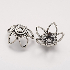 Тибетском стиле сплав шарик крышки PALLOY-F149-12AS