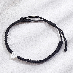 1 pulsera trenzada con cordón de nailon ajustable para mujeres y hombres&nbsp;BJEW-LP0001-34H-P