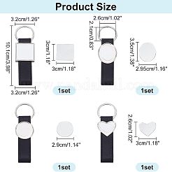4 шт. 4 заготовки для брелоков для сублимационной печати KEYC-WR0001-08