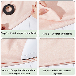 2 рулон 2-х цветного нетканого материала полиамидная двухсторонняя термоплавкая клейкая пленка DIY-GF0007-99