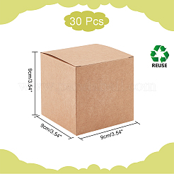 Квадратные складные шкатулки для драгоценностей из крафт-бумаги&nbsp;CON-WH0089-47A