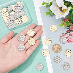 40 шт. подвески из нержавеющей стали 201 двух цветов&nbsp;STAS-DC0008-20