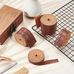 Ткань из искусственной кожи с рисунком аллигатора AJEW-WH0034-92D-02