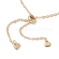 Verstellbare geflochtene Messing Makramee Tasche Kabel Kette Schieber Armband machen&nbsp;BJEW-JB10285-02