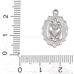 Pendentifs en acier inoxydable 304&nbsp;STAS-D264-06B-P