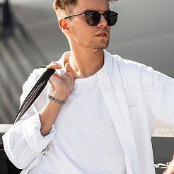 5шт. набор из двухслойных браслетов из двухцветного синтетического малахита и гематита с бусинами из нескольких нитей&nbsp;BJEW-AN0001-42