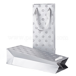 Papier-Wellenpunkt-Glitzerpulver-Tragetaschen zur Aufbewahrung&nbsp;ABAG-TAC0035-15B