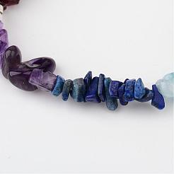 Изготовление браслетов из драгоценных камней из чакры BJEW-JB02287-01