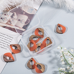 Подвески из смолы и дерева RESI-OL0001-08C