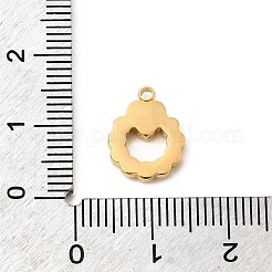 Подвески из нержавеющей стали 304 со стразами&nbsp;STAS-P431-38A-G