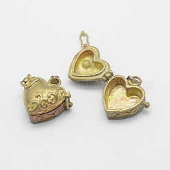 Латунные подвески коробки молитве KK-F722-25C-RS