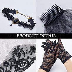 Аксессуары для свадебной одежды в готическом стиле&nbsp;AJEW-GF0008-57