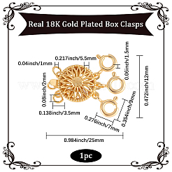 1 Stück Messing-Boxverschlüsse&nbsp;KK-BBC0020-83