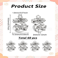 60 шт. Подвески из сплава в тибетском стиле&nbsp;FIND-LP0002-96