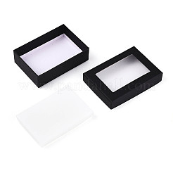 Прямоугольник День Святого Валентина представляет пакеты картонные коробки комплект ювелирных изделий CBOX-S001-90x65mm-02