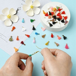 Кулон с кисточкой из поликоттона (полиэстер) FIND-YW0004-58E