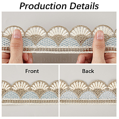2.5 м полиэстеровой кружевной отделки&nbsp;OCOR-GF0005-01A