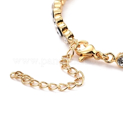 Tondo piatto con braccialetto a catena a maglie malocchio&nbsp;BJEW-C007-05G-01