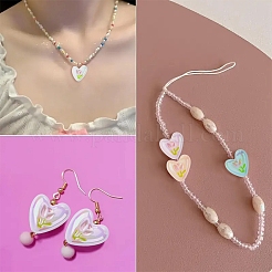 8 шт. 8-х цветные УФ-покрытия акриловые бусины&nbsp;MACR-YW0004-29