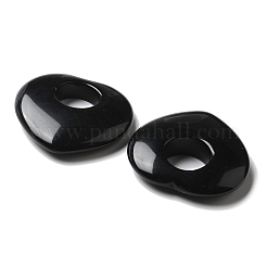 Полые подвески из натурального обсидиана&nbsp;G-C167-06F