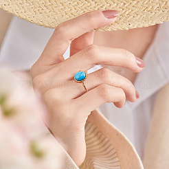 8 шт. 4 стиля ионного покрытия (IP) 304 нержавеющая сталь овальное кольцо манжеты компоненты&nbsp;RJEW-DC0001-18