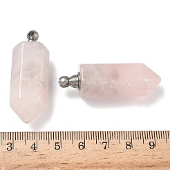 Кулоны для духов из натурального розового кварца&nbsp;G-H332-09P-05