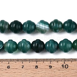 Окрашенные естественный агат бисер пряди&nbsp;G-T144-27B