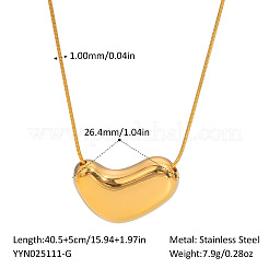 Ожерелья с подвеской в форме сердца из нержавеющей стали в европейском стиле для женщин и мужчин VR3577-1