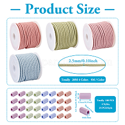 Набор для изготовления резинок для волос цвета макарон своими руками&nbsp;DIY-TA0004-55