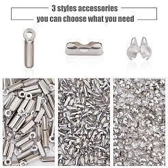 600 set di 3 pezzi di accessori per gioielli in acciaio inossidabile 304&nbsp;STAS-UN0026-62