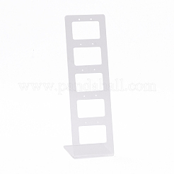透明アクリルイヤリングディスプレイスタンド  はしご形  透明  19.5x6.3x0.95cm  穴：1.6mm&nbsp;EDIS-G014-01