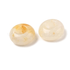 Натуральный желтый нефрит европейский бисер&nbsp;G-G740-14x8mm-43