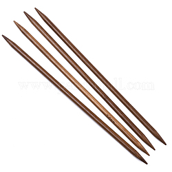 Agujas de tejer de bambú de doble punta (dpns), Perú, 250x7 mm, 4 unidades / bolsa