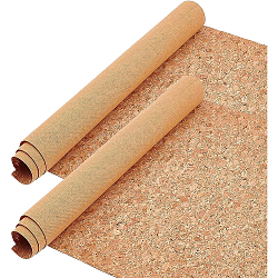 BENECREAT 135x30cm Cork Fabric Sheets, PU Natural Real Cork Leather Fabric for Making Earring, Bag, Phone Cover