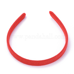 Accessori per capelli semplici risultati di fascia per capelli in plastica, senza denti, con velluto, rosso, 122mm, 13mm