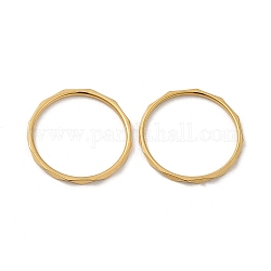 Placcatura ionica (ip) 304 anello in acciaio inossidabile, oro, misura degli stati uniti 7 (17.3mm)