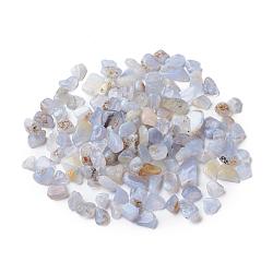 Натуральный голубой халцедон бисером, нет отверстий / незавершенного, самородки, упавший камень, драгоценные камни наполнителя вазы, 9.5~22 мм
