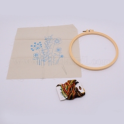 DIY Stickzubehör Set, Blumenmuster, Navajo weiß, 42~280x0.7~280x0.4~10 mm, 29 Stück / Set